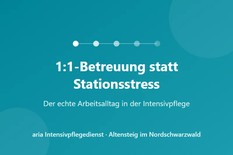 1:1-Betreuung statt Stationsstress: Der Arbeitsalltag in der außerklinischen Intensivpflege